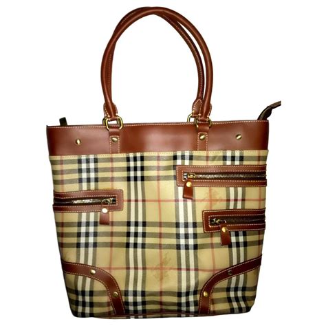 burberry haymarket-check leather belt bag|burberry beige tote bag original.